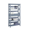 thumbnail image 3 of Convenience Concepts Omega 5 Tier Bookcase with Drawer, Gray, 3 of 5