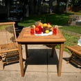 thumbnail image 6 of Sunnydaze 31.5" Teak Square Outdoor Dining Table, 6 of 11