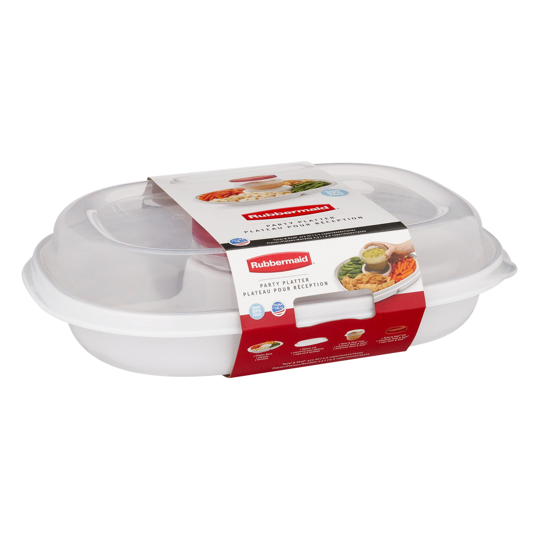 Rubbermaid Inc Party Take Along Platter