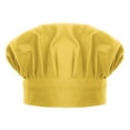 thumbnail image 1 of Toptie Child's and Adult's Cotton Elastic Adjustable Baking Kitchen Cooking Chef Hat-Yellow-S, 1 of 6
