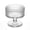 Ribbed Glass, variant on Efavormart 6 Pack Clear Ribbed Glass Candle Holders 3" – Vintage Coupe Pedestal Candle Cups for Floating & LED Candles, Table Centerpieces