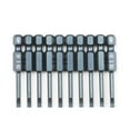 thumbnail image 1 of FlyFlise 10-Piece Slotted Screwdriver Bit Set 1/4-inch Hex Shank S2 Steel Magnetic Screw Driver Bit Set for Power Screwdriver Electric Hand Drill, 1 of 7