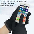 thumbnail image 4 of Guantes de invierno impermeables y resistentes al viento para hombre y mujer, guantes cálidos para clima frío, dedos con pantalla táctil, para conducir, andar en bicicleta y correr946, 4 of 5