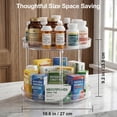 thumbnail image 3 of LASJPOB-Vitamin Storage Organizer, 10.3" Rotary Turntable Organizer for Vitamin Bottles and Medicine Bottle, Bottle Organizer for Countertop, Bathroom Cabinet Storage, 3 of 4