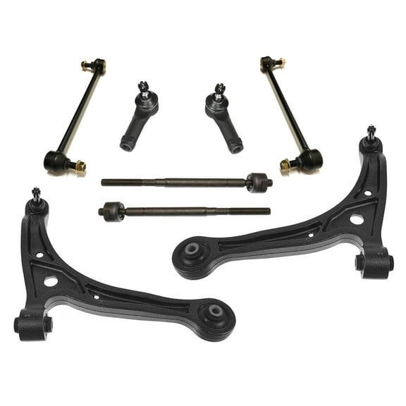 8 Pcs Steering and Suspension Kit Lower Control Arms Inner & Outer Tie Rod Ends Sway Bar End Links Fits select: 2002-2004 HONDA ODYSSEY