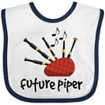 thumbnail image 3 of Inktastic Bagpiper Kids Future Piper Boys or Girls Baby Bib, 3 of 4
