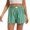 Green, variant on Women Striped Shorts High Elastic Waist Casual Summer Pajama Bottoms Cute Lounge Short with Pockets