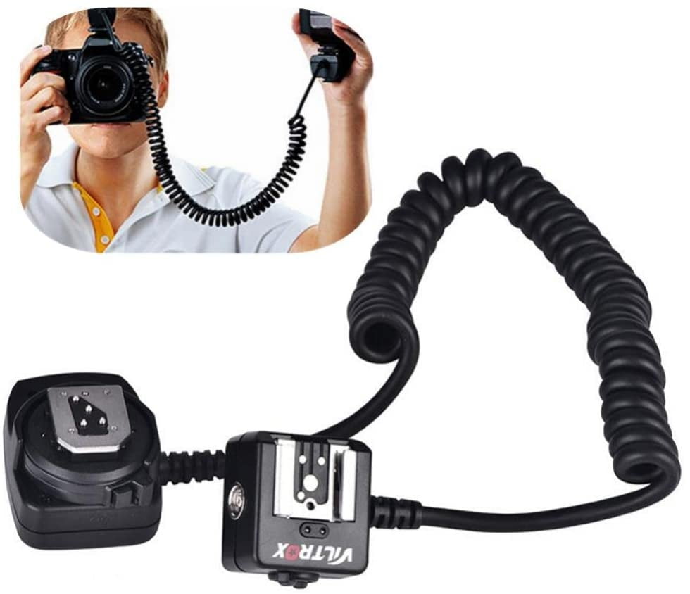 Support Flash L Vintage + Cordon PC Hot Shoe To Flash Pour Appareil Photo - Kalart EX