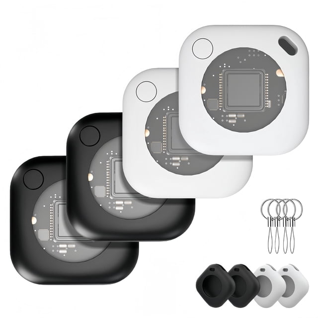 Rastreador Bluetooth Aumix Air Tracker Tags, paquete de 4, color blanco