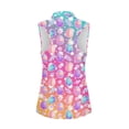 thumbnail image 3 of Uorisanigo Cute Easter Egg Women's Golf Sleeveless Shirt Comfortable Fashionable Women's Dry-Fit Golf Polo Shirts with 1/4 Zipper Casual Workout Tank Tops, 3 of 7