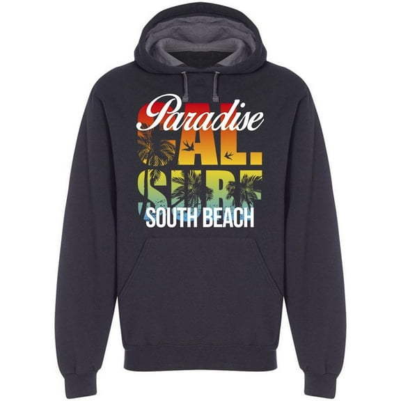 Paradise South Beach Hoodie Men -Image by Shutterstock, Male Small
