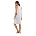 thumbnail image 4 of Casual Nights Women's Poly Cotton Sleeveless Nightgown Chemise, 4 of 5
