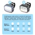 thumbnail image 4 of Juego de Luces para Bicicleta SúPer Brillante, Luz LED Recargable por USB para Bicicleta, Luz para Bicicleta para ConduccióN , Luz Delantera y Trasera para Bicicleta, 4 of 10