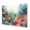 thumbnail image 2 of DESIGN ART Designart "Vibrant Coral Reef III" Modern Landscape Beach Metal Wall Art 40 in. wide x 30 in. high, 2 of 5