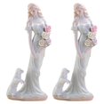 thumbnail image 1 of Escultura de mujer MadameDurand 2pzas 12x30x12cm Frente x Alto x Fondo Porcelana Artesanal, 1 of 1