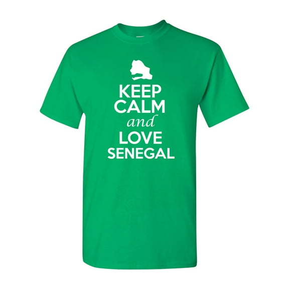 Keep Calm And Love Senegal Country Patriotic Adult T-Shirt Tee