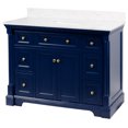 thumbnail image 7 of Sydney 48" Bathroom Vanity with Royal Blue Cabinet and Engineered Marble Top, 7 of 7