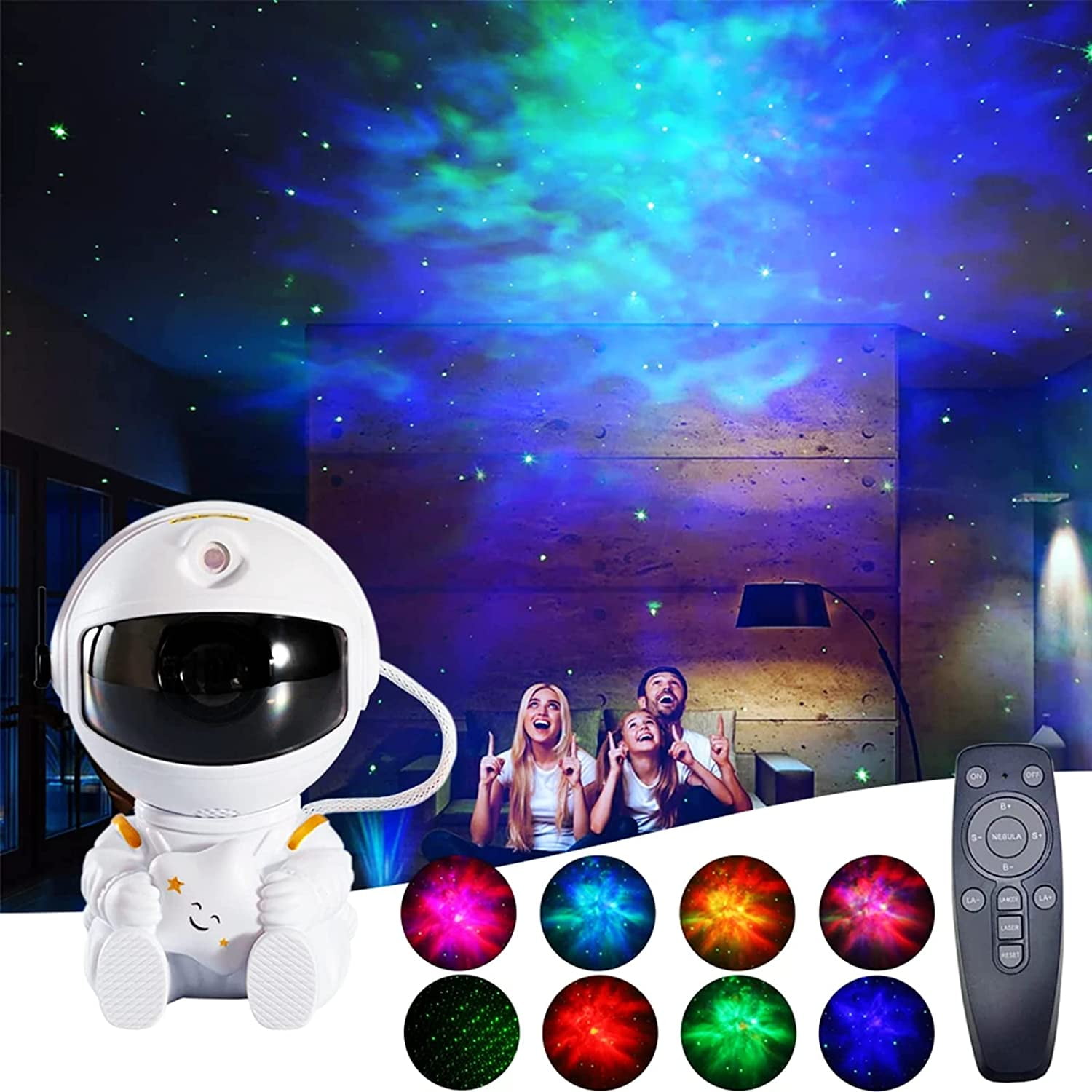 Astronaute Veilleuse LED Ciel étoilé Lampe projecteur