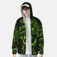 thumbnail image 2 of Gaeub DINOSAUR IN SPACE Men's and Women's UPF 50+ Long-Sleeved Sun Protection Clothing, Fishing Shirt Long Sleeve Zip-X-Large, 2 of 7