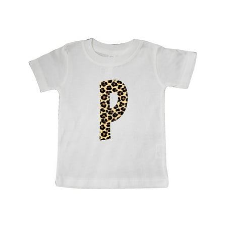 

Inktastic Leopard Print Letter P Gift Baby Boy or Baby Girl T-Shirt