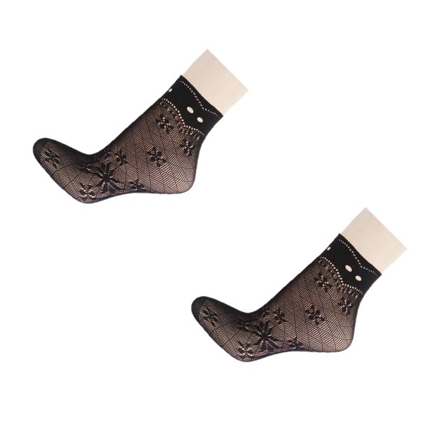 Qarigey Moda de verano Calcetines de malla de alta calidad Sección delgada Malla pequeña Flores de amor Calcetines de rejilla sexy Calcetines Accesorios de disfraces No.02