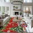 thumbnail image 3 of 8x10 Area Rugs for Living Room, Red Christmas Non Slip Area Rugs for Kitchen Bedroom Entryway, Gnomes Xmas Tree Snowflake Gifts Washable Carpet Runner Rug Floor Mats for Bedroom Home Decor, 3 of 9