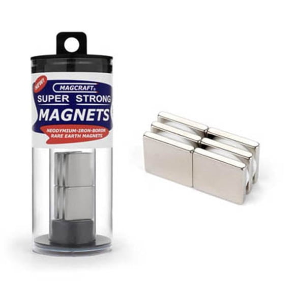NSN0612 - MAGNET BLOCK 19X19X3.2MM 4.1KG PULL FORCE RARE EARTH NEODYMIUM (6 pcs/pkg)