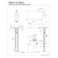 thumbnail image 4 of Kingston Brass KS7415ACL American Classic Single-Handle Bathroom Faucet, Oil Rubbed Bronze, 4 of 4