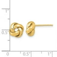 thumbnail image 4 of 14K Polished Love Knot Post Earrings TL1056 (1.75 grams|8.5MM x 0MM), 4 of 4