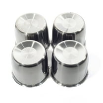 RhinoTuning 4.25" Hub Stainless Push Through Wheel Center Caps Trailer Center Caps for Rims Truck Auto 4Pcs