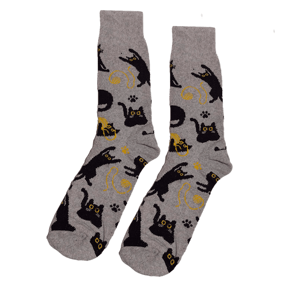 Calcetines De Gatos Salem Divertidos Moda