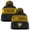Black/Yellow, variant on Men's Fanatics  Black Pittsburgh Penguins Cuffed Knit Hat with Pom