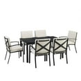 thumbnail image 1 of Crosley Furniture Kaplan 7-Piece Fabric & Metal Outdoor Dining Set in Oatmeal, 1 of 17