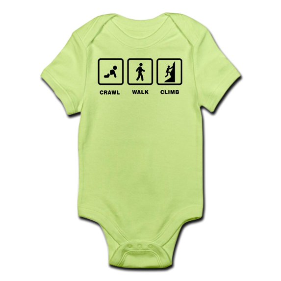 CafePress - Climbing Infant Bodysuit - Baby Light Bodysuit
