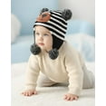 thumbnail image 3 of Baby Hats Toddler Baby Knitted Warm Hats Baby Cute Winter Hats for 1T 2T Girls and Boys, Black, 3 of 7