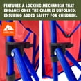 thumbnail image 4 of Ozark Trail Kids Canopy Chair with Safety Lock (125 lb. Capacity), Red/Blue, 4 of 10