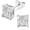 Princess Cut 6MM, variant on 925 Sterling Silver 2-4 Carat Lab Simulation-Diamond Stud Earrings 5A Cubic Zirconia Stud Earrings Hypoallergenic White Gold Plated, Perfect Jewelry Gifts