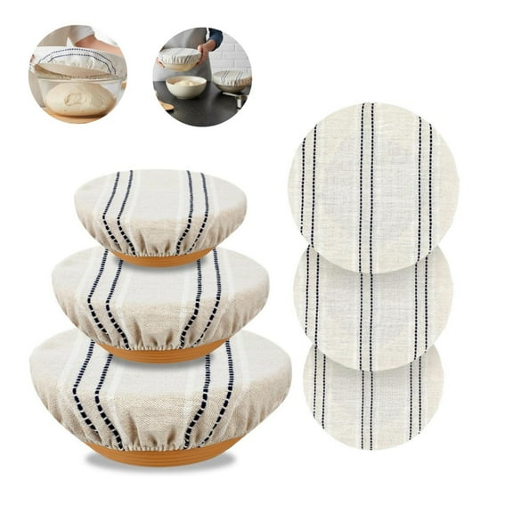 Bread Proofing Bowl Covers,9/10/13 Inches Polyester Sourdough Covers,Elastic Reusable Bowl Liners for Fruits,Salad,Leftover Containers