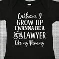 thumbnail image 4 of Inktastic Future Lawyer Like Mommy Boys or Girls Baby Bodysuit, 4 of 5