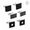 Square cufflinks, variant on French Cufflinks Set, Alloy Dress Shirt Cuff Links with Hollow and Twisted Designs, Round and Square Style Options, Smooth Enamel Finish for French Cuff Shirts, Business, Formal and Casual Wear