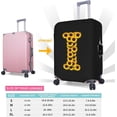 thumbnail image 2 of Sunflower Initial Name I Black Luggage Cover Elastic Washable Stretch Suitcase Protector Anti-Scratch Travel Suitcase Cover for Kid and Adult S (Fit 18-21 inch suitcase), 2 of 6