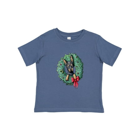 

Inktastic KiniArt Min Pin Christmas Boys or Girls Toddler T-Shirt