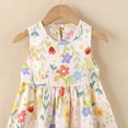thumbnail image 3 of Gubotare Dress for Kids Toddler Girl Summer Dress Little Girls Casual Beach Party Bowknot Sling Sundress with Pocket Size 9-10 (Yellow,9-10 Years), 3 of 4