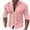 Pink, variant on WREESH Mens Hawaiian Beach Shirt Dress Shirts Workout Shirt Slim Fit Suit Shirt Solid Color Long Sleeve Pullover Causal Button Up Undershirt Gray
