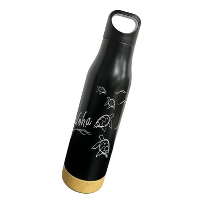 Insulated Water Bottle with Turtle Design