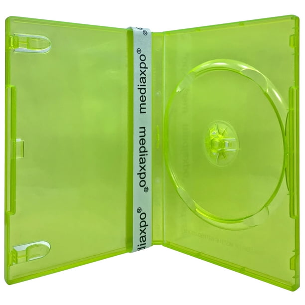 CheckOutStore 500 STANDARD Clear Green Color Single DVD Cases Walmart