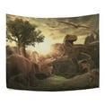 thumbnail image 2 of MYPOP Giant Dinosaur 3D Tapestry Wall Hanging Decoration Home Decor Living Room Dorm 60x51 inches, 2 of 4