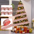 thumbnail image 2 of Jinsinto Wired Christmas Ribbon Set for Crafts Christmas Tree Decorations Bow Maker Wreaths (2 Rolls Total 13ft), 2 of 4
