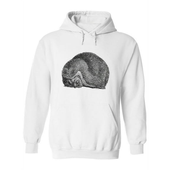 European Hedgehog Drawing Hoodie Women -Image by Shutterstock, Female Medium