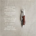 thumbnail image 4 of Twine Corkscrew Wine Opener, Rosewood Handle Manual Bottle Opener for Party, 4 of 6